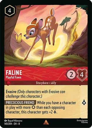 Faline - Playful Fawn — Reign of Jafar Disney Lorcana card by Raquel Villanueva