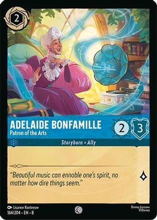 Adelaide Bonfamille - Patron of the Arts — Reign of Jafar Disney Lorcana card by Lisanne Koeteeuw