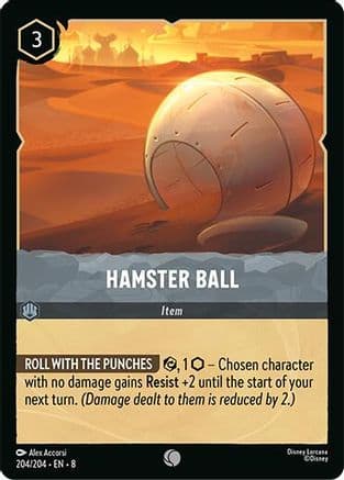 Hamster Ball — Reign of Jafar Disney Lorcana card by Alex Accorsi