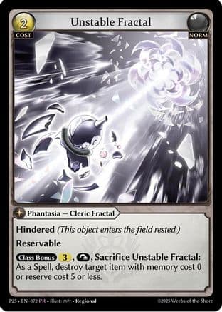 Unstable Fractal — Promotional Cards