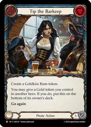 Tip the Barkeep — High Seas Flesh and Blood card by Tomáš Jašarević