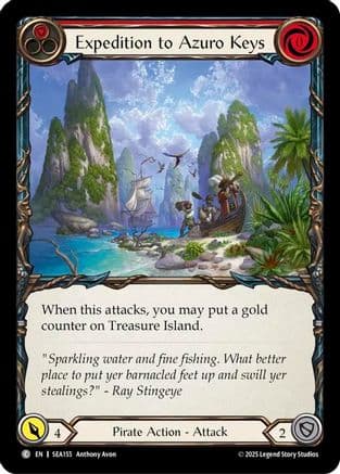 Expedition to Azuro Keys — High Seas Flesh and Blood card by Antthony Burch