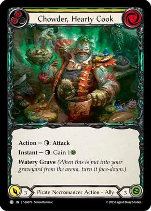 Chowder, Hearty Cook — High Seas Flesh and Blood card by Simon Dominic