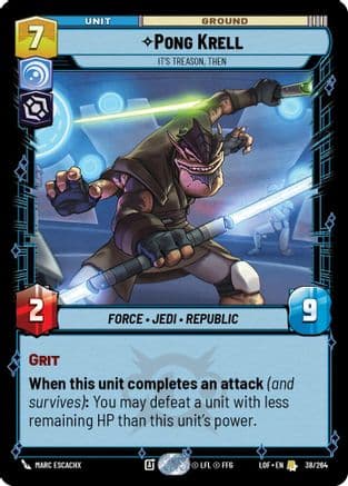Pong Krell - It's Treason, Then — Legends of the Force