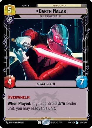 Darth Malak - Covetous Apprentice — Legends of the Force