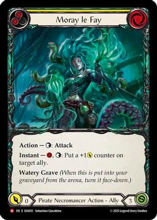 Moray le Fay — High Seas Flesh and Blood card by Sebastian Giacobino