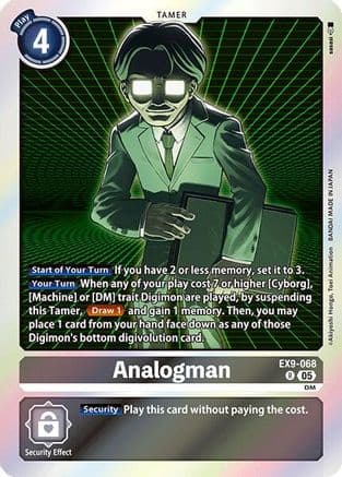 Analogman — Versus Monsters Digimon Card Game card by Akiyoshi Honga, Toei Animation