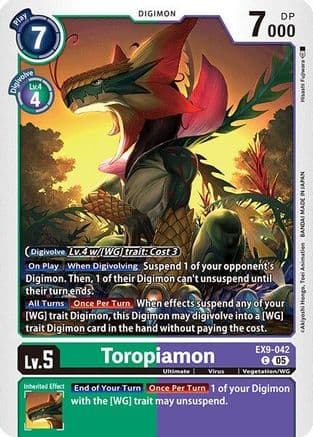 Toropiamon — Versus Monsters Digimon Card Game card by Hitoshi Fujiwara