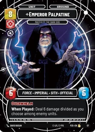 Emperor Palpatine - Master of the Dark Side — Organized Play Promos