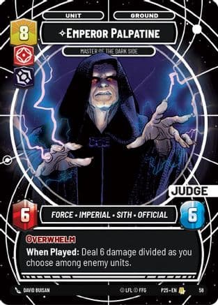 Emperor Palpatine - Master of the Dark Side — Judge Promos