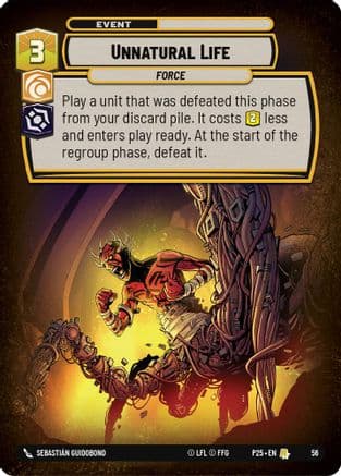 Unnatural Life — Organized Play Promos Star Wars: Unlimited card by Sebastián Guidobono