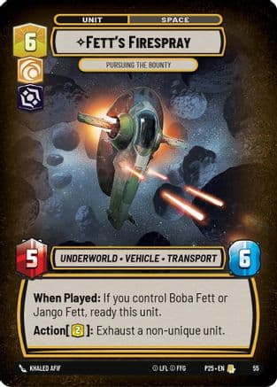 Fett's Firespray - Pursuing the Bounty — Organized Play Promos