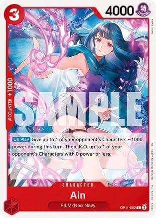 Ain — A Fist of Divine Speed One Piece Card Game card by Haruki Kyoka