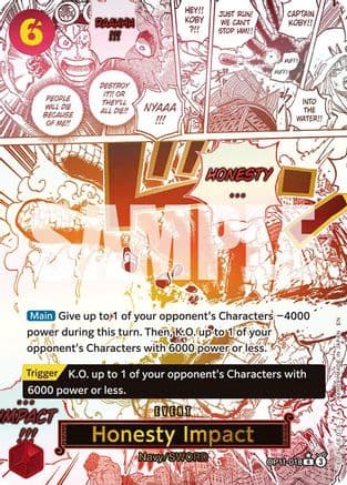 Honesty Impact (Alternate Art) — A Fist of Divine Speed