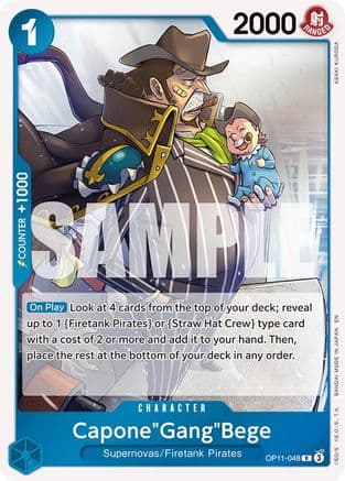 Capone"Gang"Bege (048) — A Fist of Divine Speed One Piece Card Game card by ASAKI KURODA