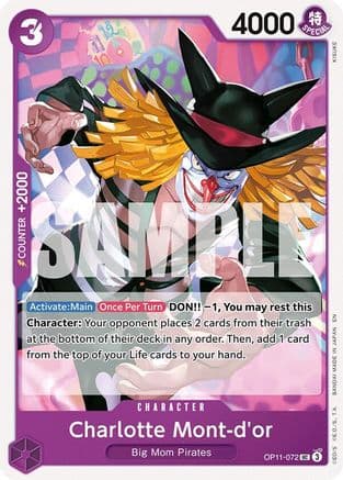Charlotte Mont-d'or — A Fist of Divine Speed One Piece Card Game card by KISUKE