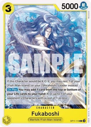 Fukaboshi — A Fist of Divine Speed One Piece Card Game card by Morechan