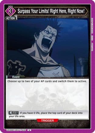 Surpass Your Limits! Right Here, Right Now! — UE08BT: Black Clover