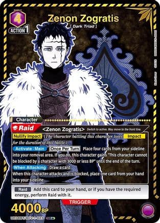 Zenon Zogratis (023) (SR*) — UE08BT: Black Clover