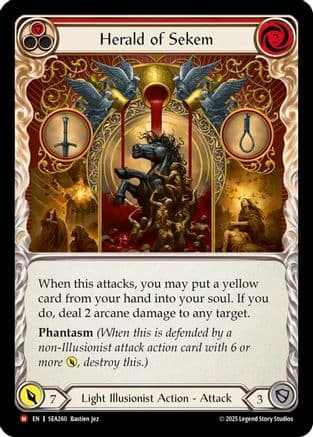 Herald of Sekem — High Seas Flesh and Blood card by Bastien Jez