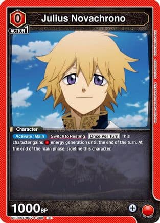 Julius Novachrono — UE08ST: Black Clover Starter Deck