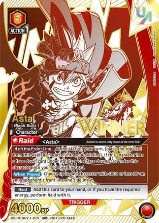 Asta (075) (Winner) — Union Arena Promotion Cards