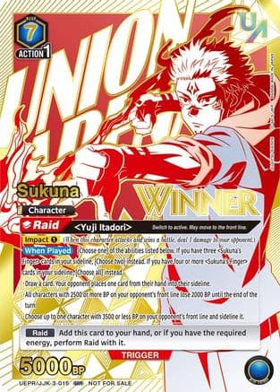 Sukuna (Winner) — Union Arena Promotion Cards