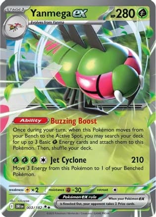 Yanmega ex - 003/182 — SV10: Destined Rivals
