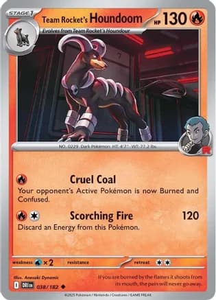 Team Rocket's Houndoom - 038/182 — SV10: Destined Rivals