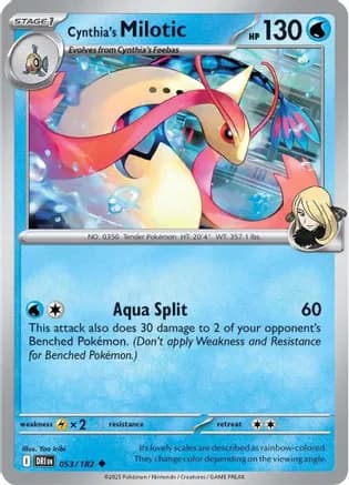 Cynthia's Milotic — SV10: Destined Rivals