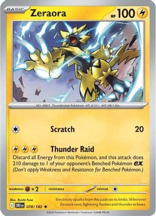 Zeraora — SV10: Destined Rivals Pokémon TCG card by 5ban Graphics