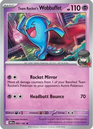 Team Rocket's Wobbuffet — SV10: Destined Rivals