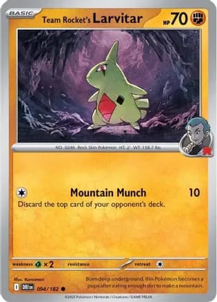 Team Rocket's Larvitar — SV10: Destined Rivals