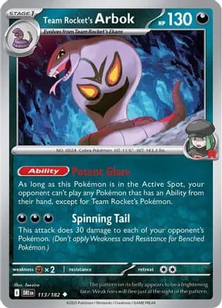 Team Rocket's Arbok — SV10: Destined Rivals