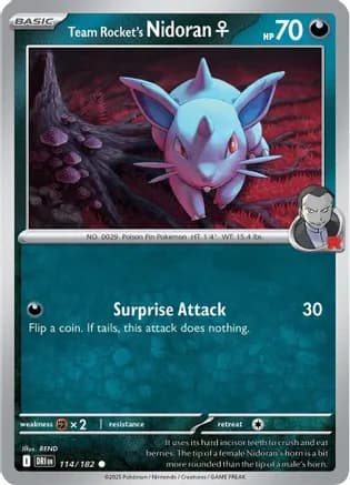 Team Rocket's Nidoran F — SV10: Destined Rivals