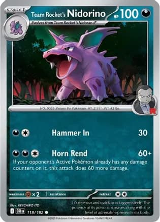 Team Rocket's Nidorino — SV10: Destined Rivals