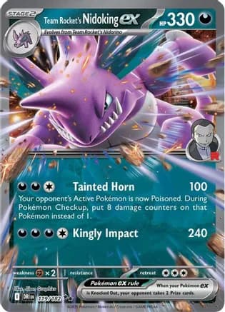 Team Rocket's Nidoking ex - 119/182 — SV10: Destined Rivals