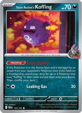 Team Rocket's Koffing — SV10: Destined Rivals Pokémon TCG card by Ryo Ueda