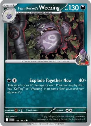 Team Rocket's Weezing - 126/182 — SV10: Destined Rivals