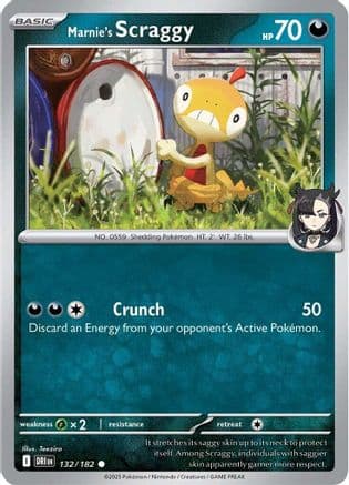 Marnie's Scraggy — SV10: Destined Rivals Pokémon TCG card by Hasuno