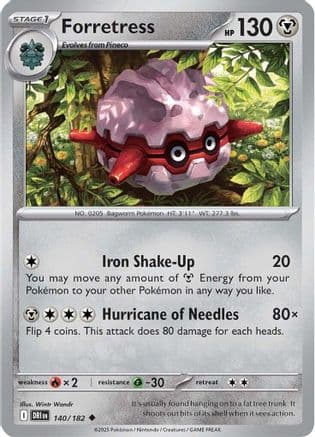 Forretress — SV10: Destined Rivals Pokémon TCG card by Ken Sugimori