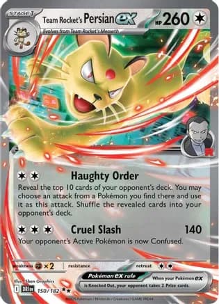 Team Rocket's Persian ex - 150/182 — SV10: Destined Rivals