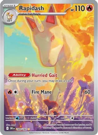 Rapidash - 189/182 — SV10: Destined Rivals