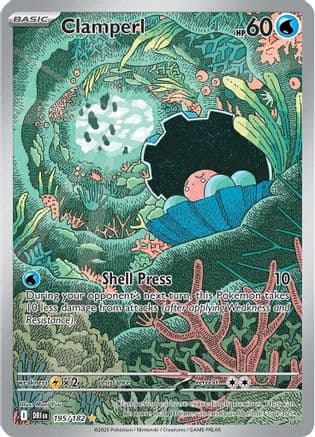 Clamperl - 195/182 — SV10: Destined Rivals Pokémon TCG card by Mizue