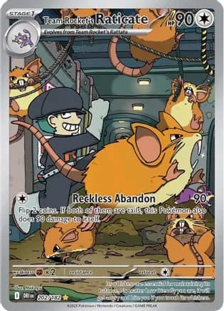 Team Rocket's Raticate - 202/182 — SV10: Destined Rivals