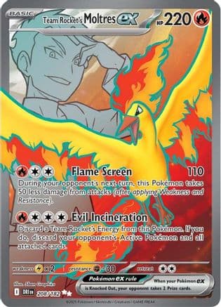 Team Rocket's Moltres ex - 208/182 — SV10: Destined Rivals