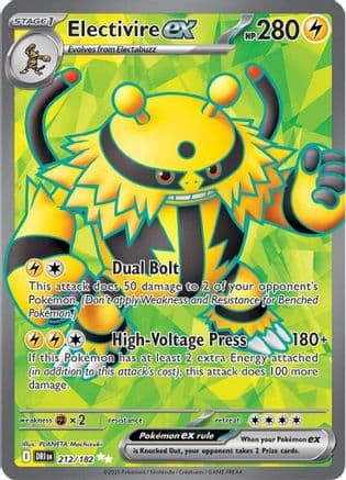 Electivire ex - 212/182 — SV10: Destined Rivals Pokémon TCG card by PLANETA Mochizuki