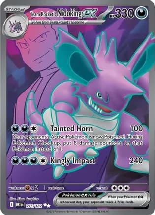 Team Rocket's Nidoking ex - 216/182 — SV10: Destined Rivals