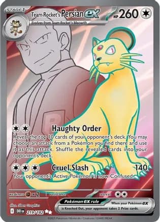 Team Rocket's Persian ex - 219/182 — SV10: Destined Rivals