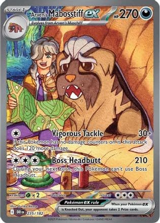Arven's Mabosstiff ex - 235/182 — SV10: Destined Rivals Pokémon TCG card by Anesaki